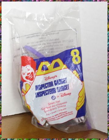 1999 Disney McDonalds - INSPECTOR GAGDGET - Happy meals toy MIP - HAT - Toffey's Treasure Chest