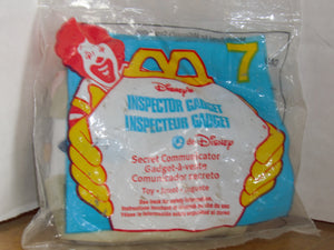 1999 Disney McDonalds - INSPECTOR GAGDGET - Happy meals toy MIP - COMMUNICATOR - Toffey's Treasure Chest