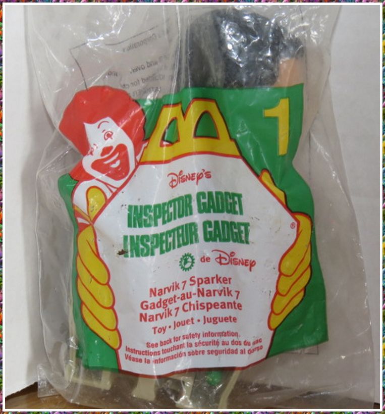 1999 Disney McDonalds - INSPECTOR GAGDGET - Happy meals toy MIP - NAVIK - Toffey's Treasure Chest
