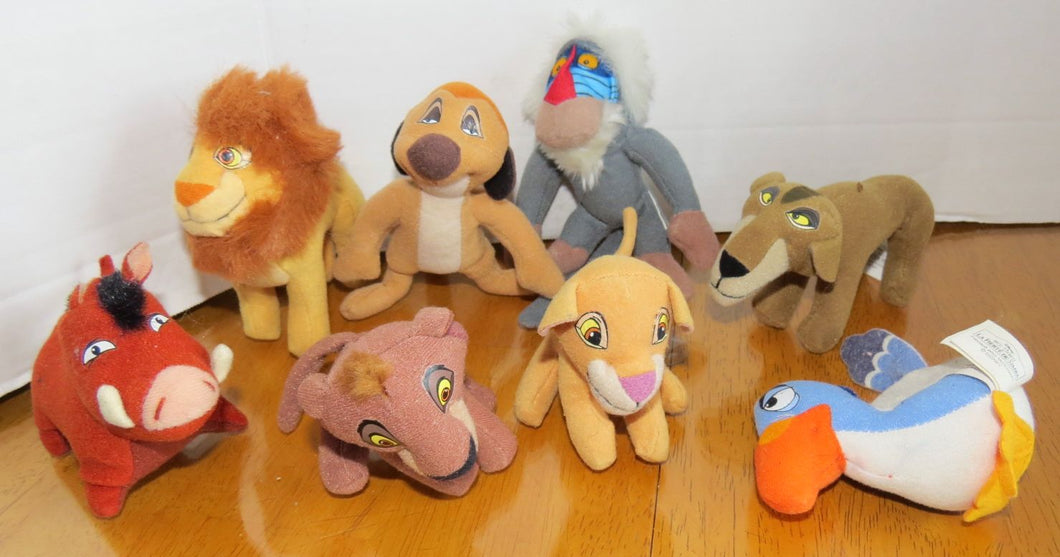1998 McDonalds Disney LION KING plush toy set - Toffey's Treasure Chest