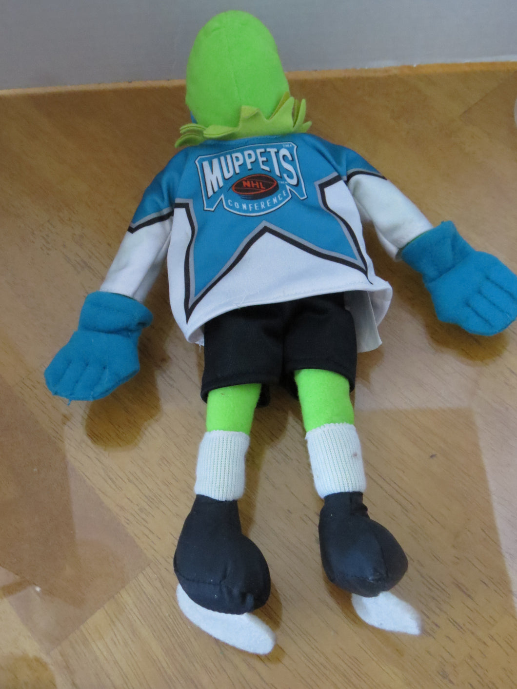 McDonalds NHL Henson MUPPETS - KERMITT HOCKEY PLAYER - plush doll 10''tall