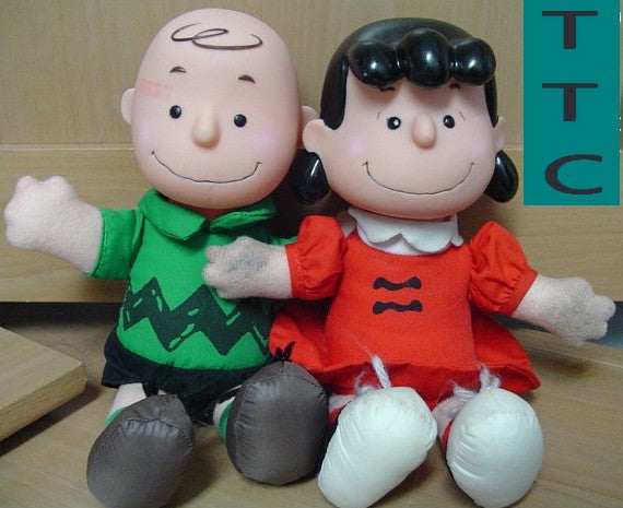 Vintage McDonald's - PEANUTS - CHARLIE & LUCY - happy meal DOLLS