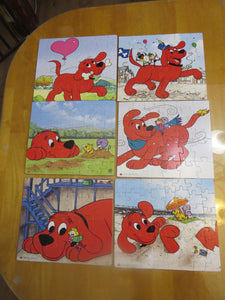 CLIFFORD THE BIG RED DOG - PUZZLE - 216 pcs TOTAL(3x24)(3x48) - complete w box