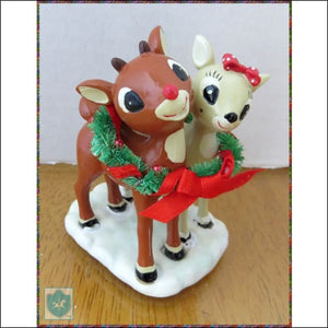 Departement 56 - Lets Celebrate Together - Rudolph & Clarice - Ceramic - Figurine - Figurine