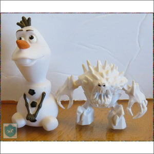 DISNEY - FROZEN - Marshmallow and Olaf - 3 tall (lot of 2) - Disney