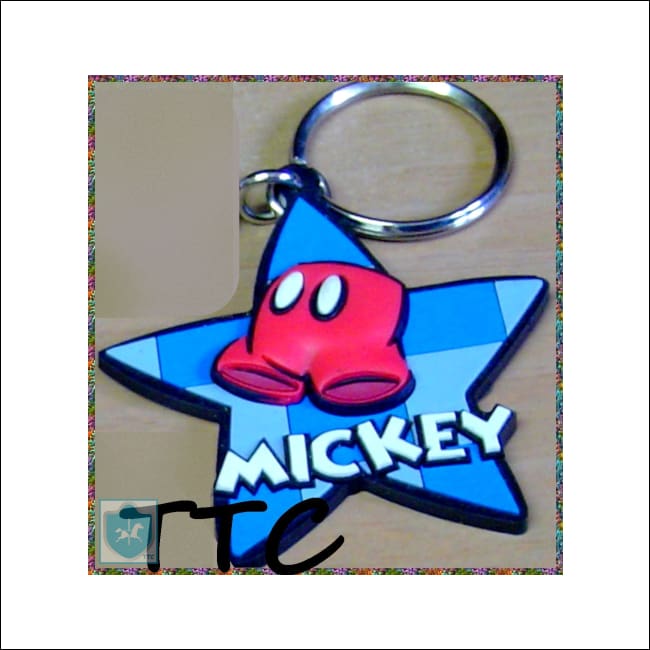 Disney - Mickey Mouse - Keychain / Keyring By Applause (Star Shape) - Disney