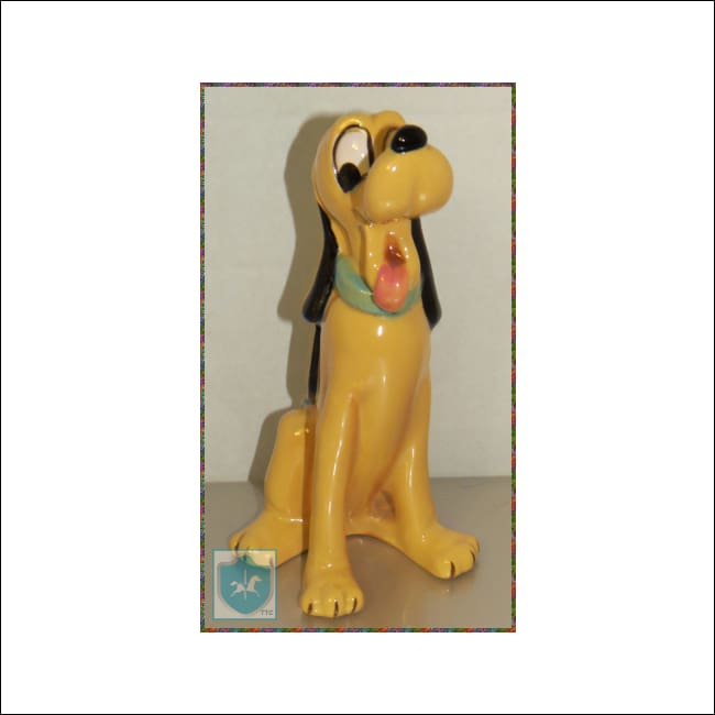 Disney - Pluto - Ceramic - Hand-Glazed-Painted Figurine - Disney