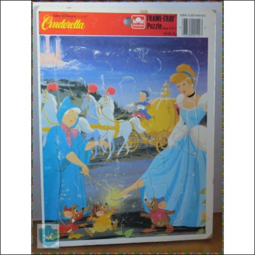 Golden Walt Disney Frame-Tray Puzzle Cinderella Complete - Puzzle
