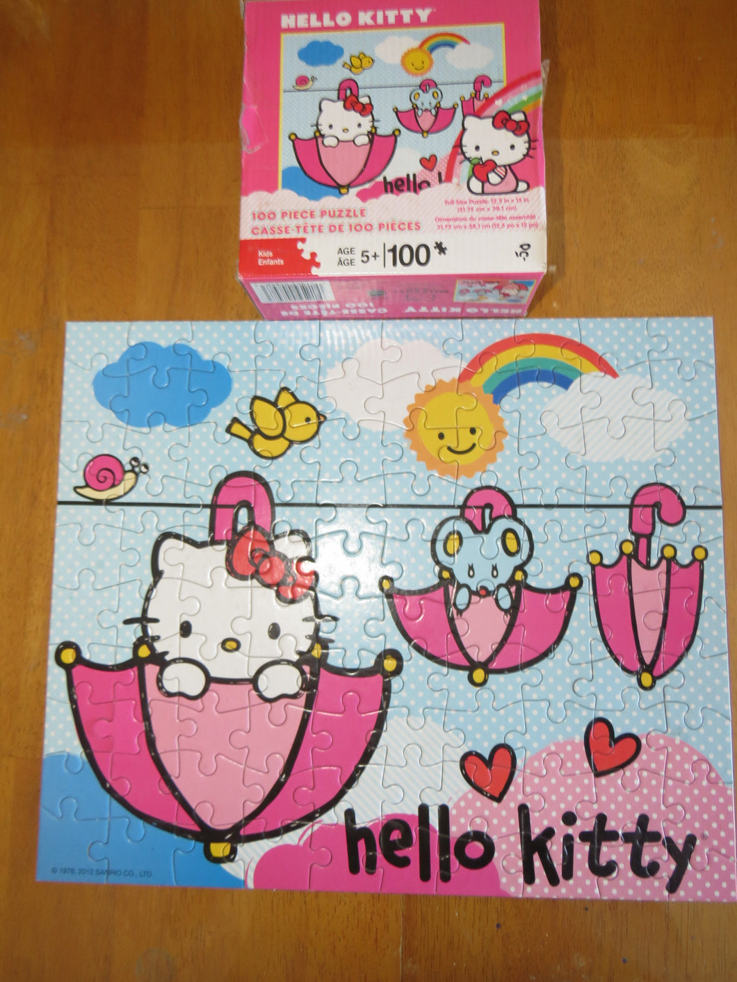 HELLO KITTY - PUZZLE - 100 pcs - complete w box