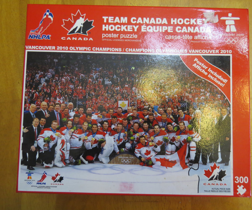 TEAM CANADA OLYMPIC VANCOUVER 2010 - PUZZLE - 300 pcs - complete w box UNOPENED