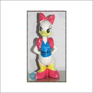 Japan - Disney Daisy The Duck - Ceramic - Hand-Glazed-Painted Figurine - Disney