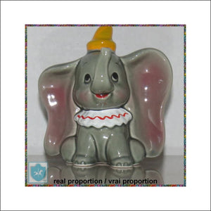 Japan - Disney Dumbo - Ceramic - Hand-Glazed-Painted Figurine - Disney