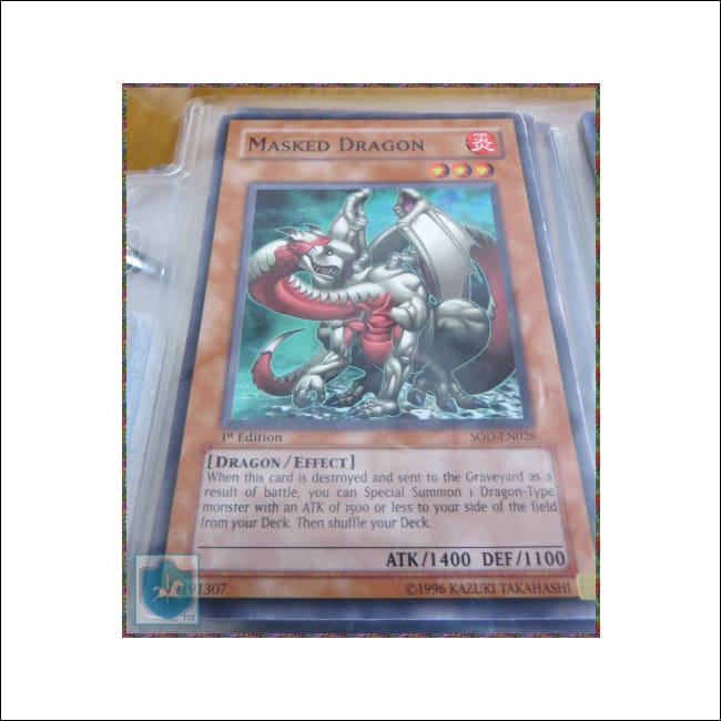 Masked Dragon - 1St Edition - Sod-En026 - Monster - Moderatly-Played - Tcg