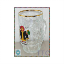 Munchen - Beer Glass Gold Rimmed German - 7 Tall Mug/glass/cup - Vaisselle