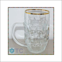 Munchen - Beer Glass Gold Rimmed German - 7 Tall Mug/glass/cup - Vaisselle