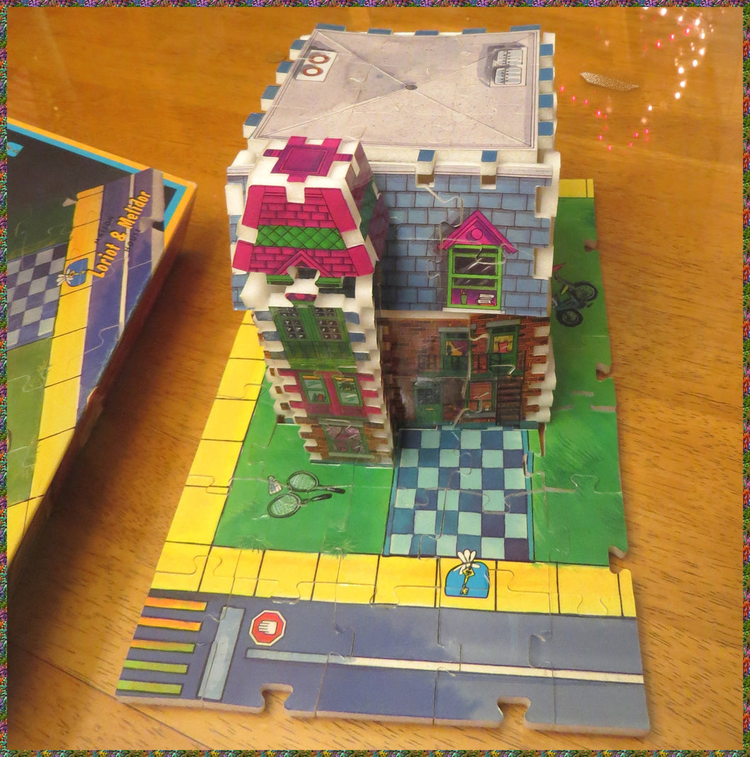 Vintage '80's 3D PASSE-PARTOUT - puzzle w box complete LORIOT & MELIDOR