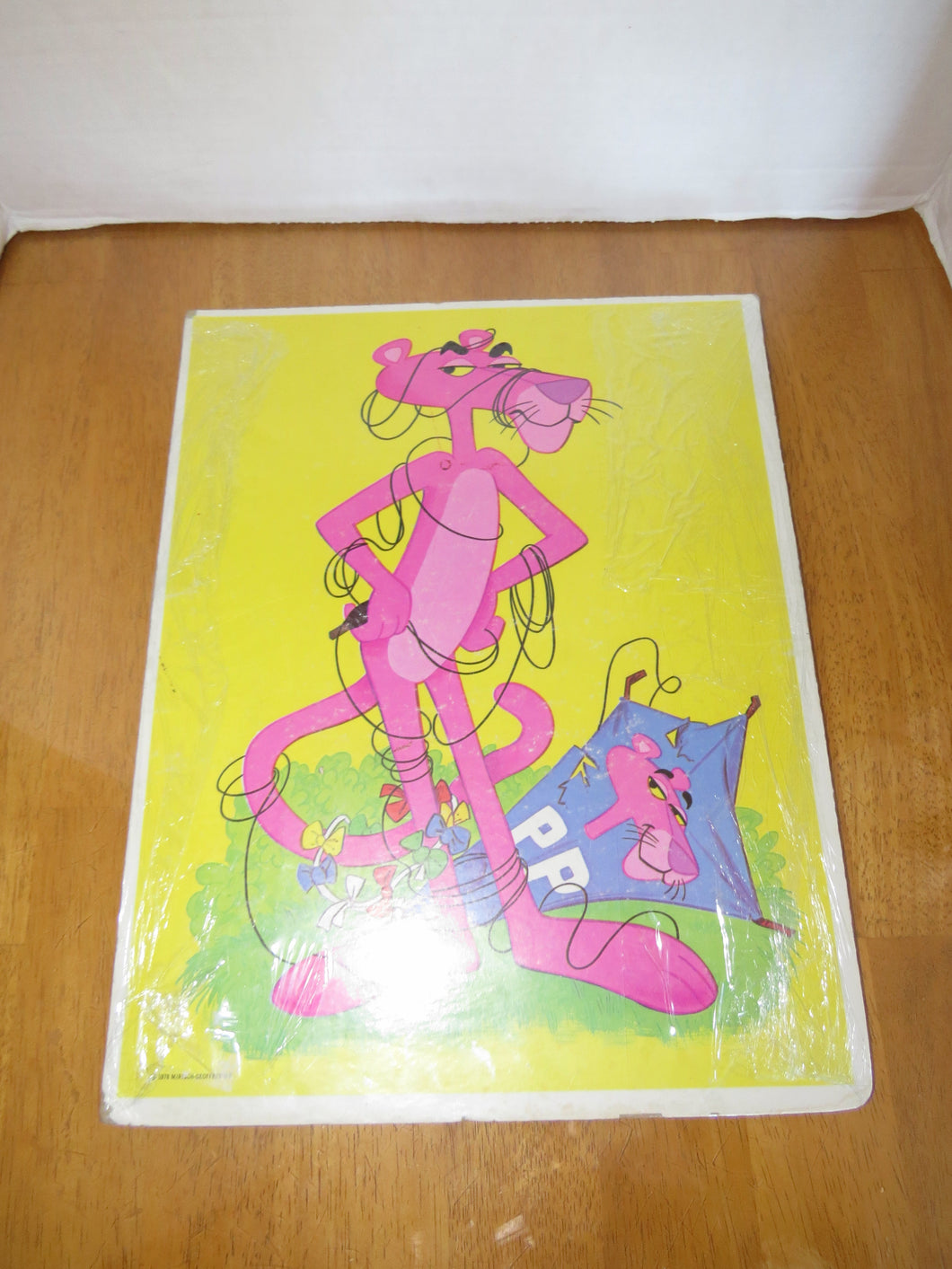 TRAY FRAME - PINK PANTHER - CARDBOARD - puzzle