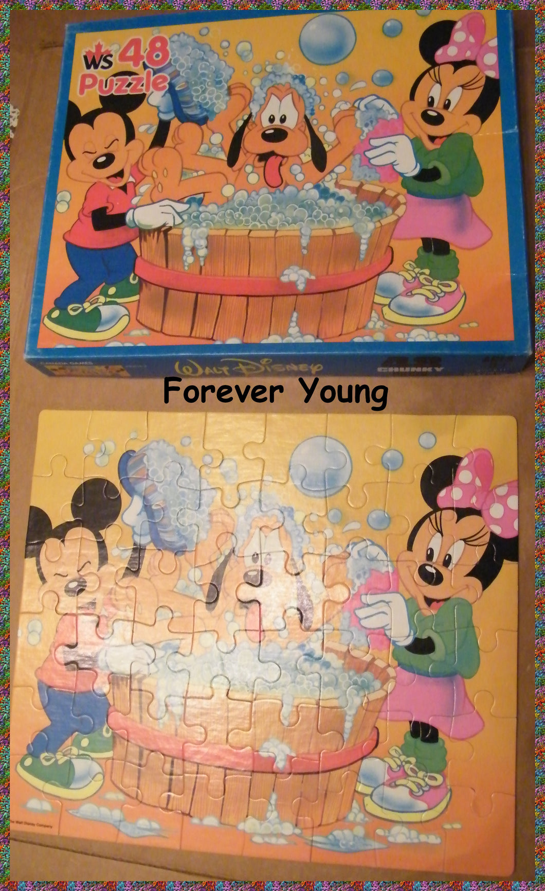 Disney Puzzle MICKEY & PLUTO - 48 pcs - complete w box