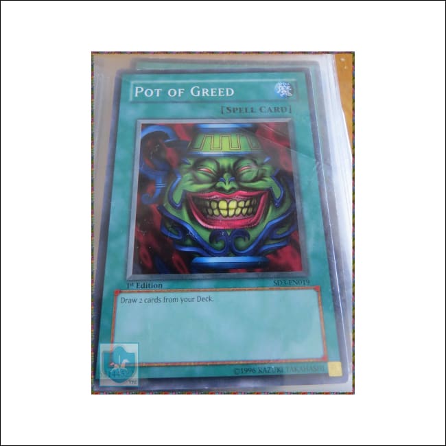 Pot Of Greed - 1St Edition - Sd3-En019 - Spell - Near-Mint - Tcg