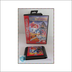 Sega Genesis - Sonic Spinball - Good Recycled Condition / Recyclé - Videogame
