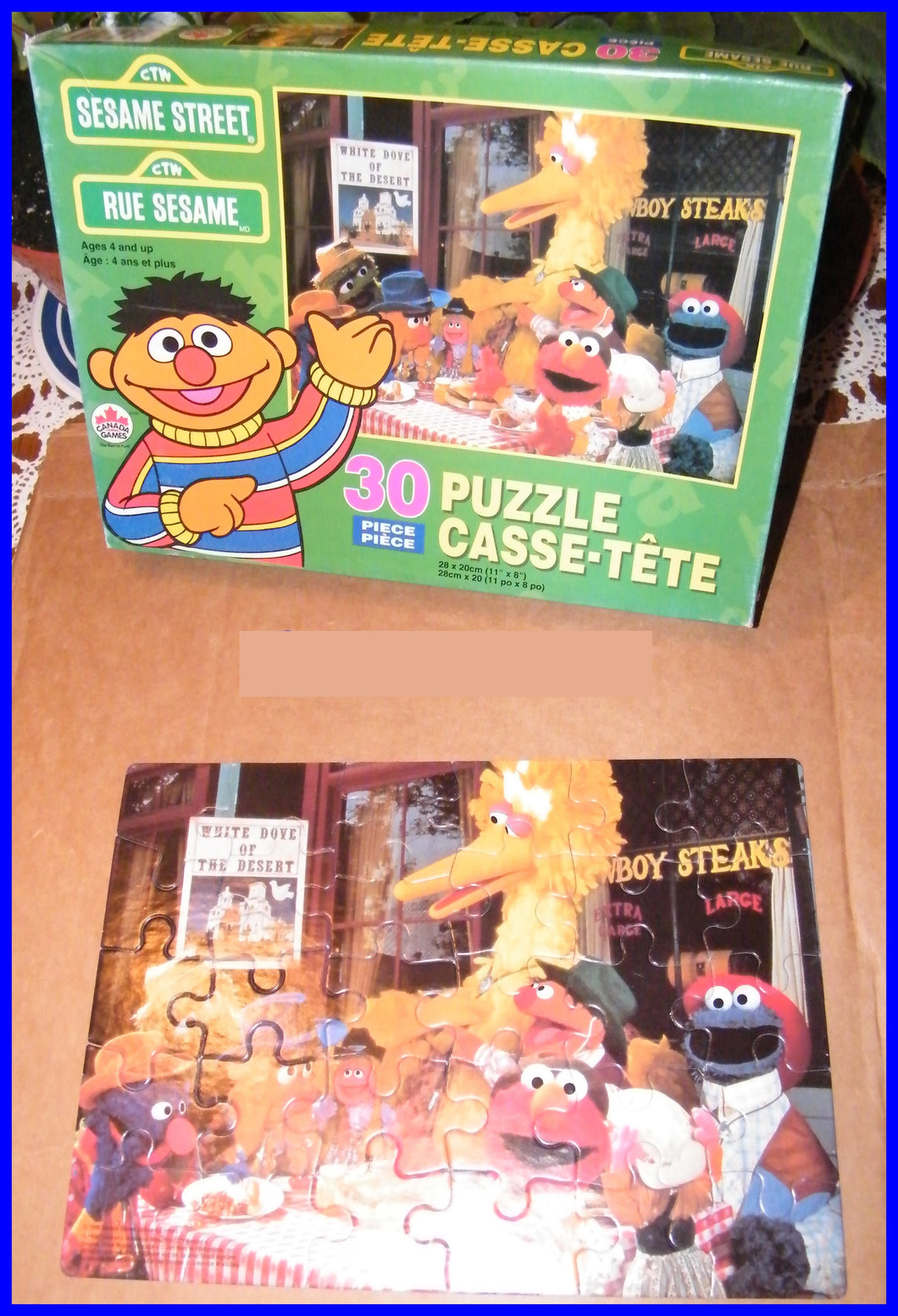 SESAME STREET - puzzle 30 pcs - complete with box