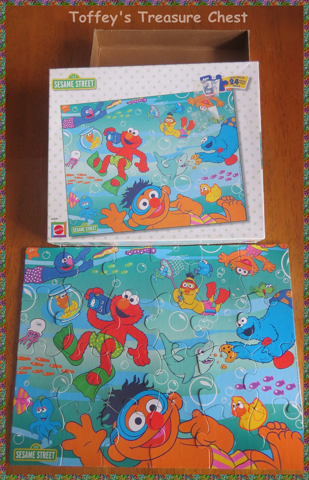 SESAME STREET - puzzle 24 pcs - complete with box