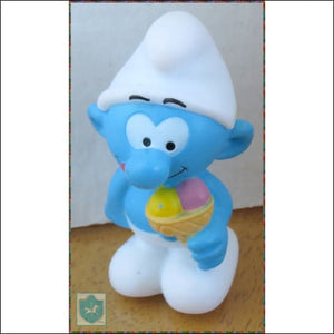 The Smurfs - Schtroumpfs - Plastoy Lot - 4 Tall - Soft Plastic (Lot Of 4) - Figurine