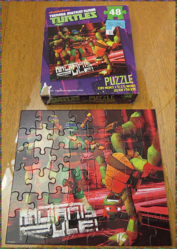 TMNT TEENAGE MUTANT NINJA TURTLES - puzzle 48 mcx - Complete with box