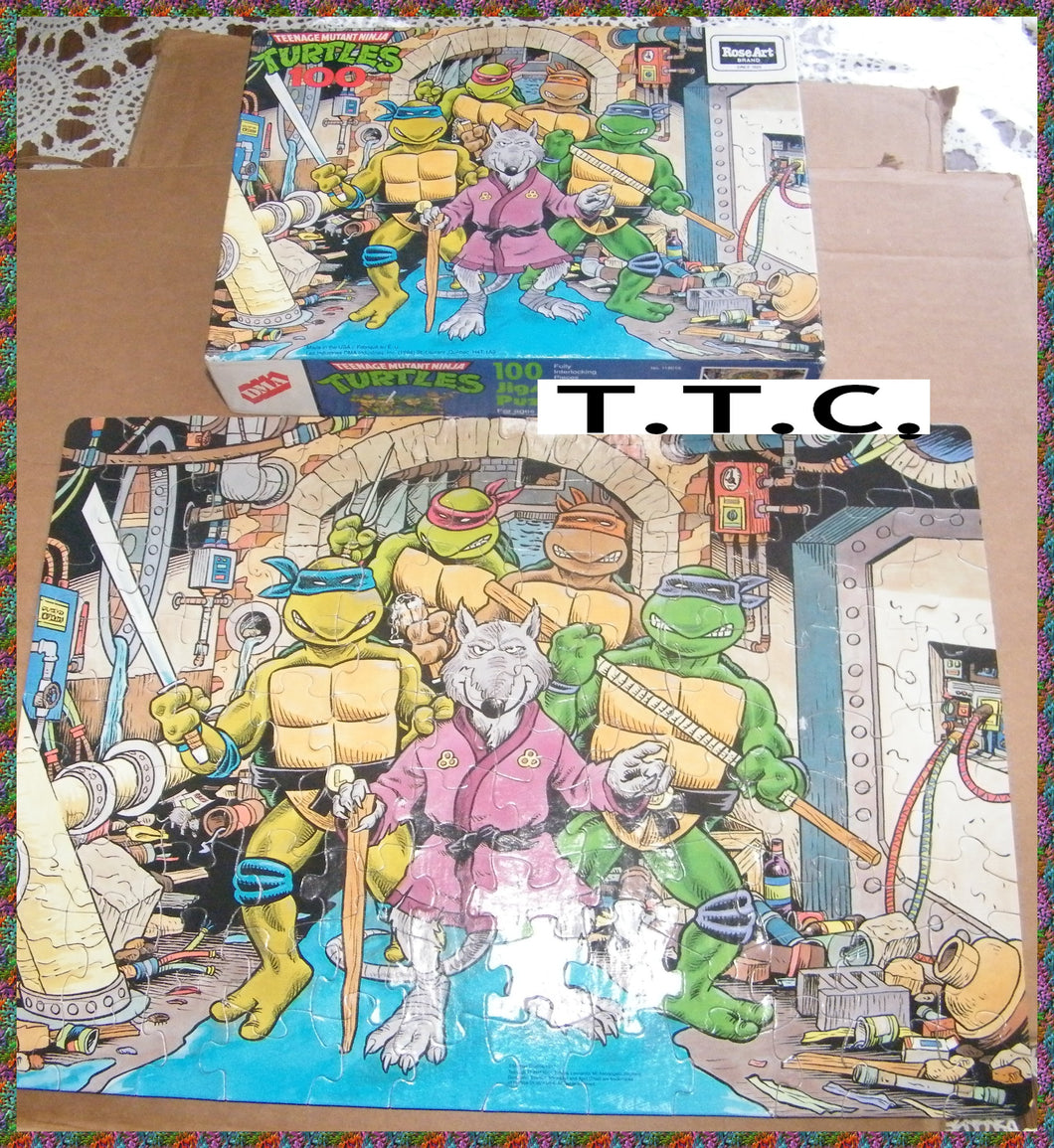 TMNT - TEENAGE MUTANT NINJA TURTLES - 100 mcx puzzle complete
