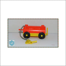 Vintage Fisher Price Little People - Fuel Wagon From Airport - Yellow/orange - Fp