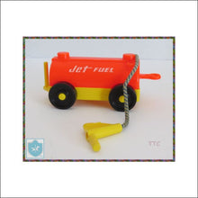 Vintage Fisher Price Little People - Fuel Wagon From Airport - Yellow/orange - Fp