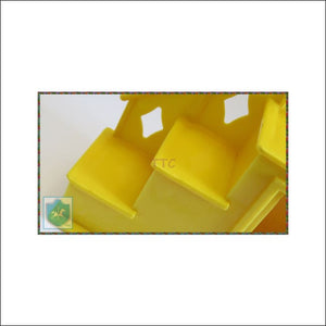 Vintage Fisher Price Little People Yellow Stairs W Lithos - Near Mint Pre-Owned Condition - Fp