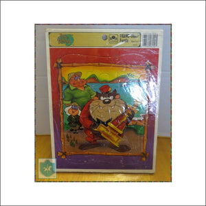 Warner Bros - Taz - Tazmania - Looney Tunes - Frame Tray Puzzle - Made By Golden - Free Shipping - Puzzle